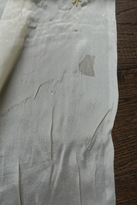 Cream Pure Silk With Beadwork - New