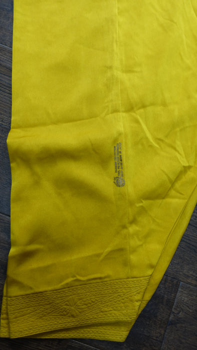 Ochre Salwar Kameez With Banarsi Silk Dupatta - UK 18/EU 44 - Preloved