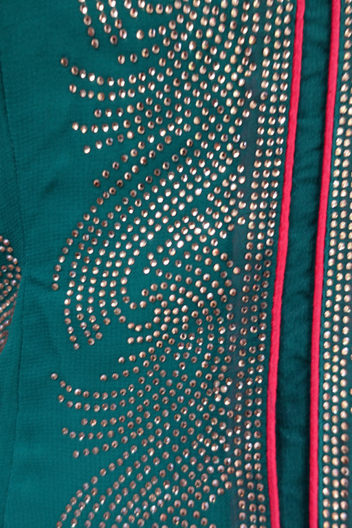 Forest Green Embroidered Sharara - UK 14 / EU 40 - Preloved - Indian Suit Company