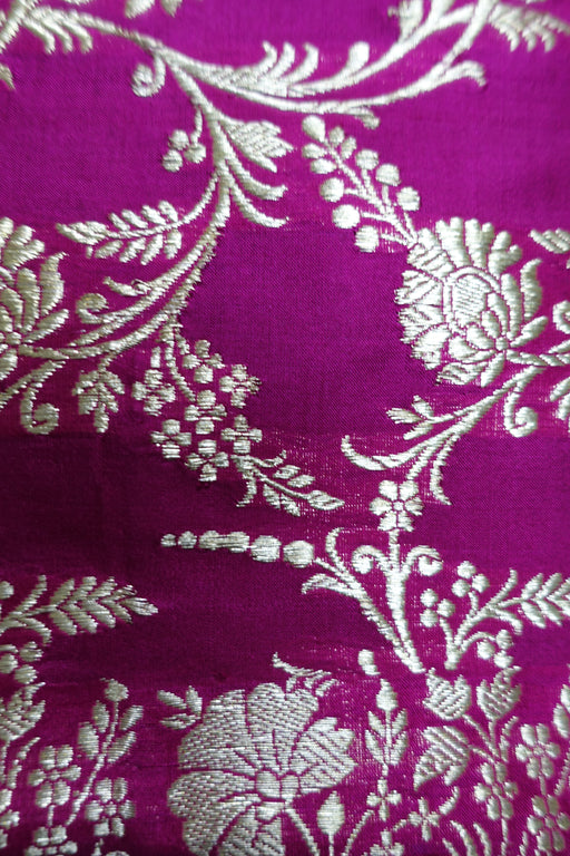 Magenta Vintage Silk Small Bag - Indian Suit Company
