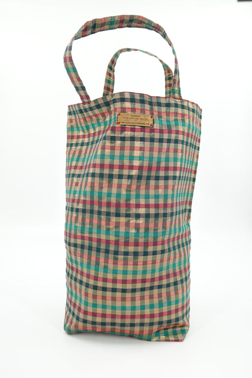 Small Chequered Gift Bag - New - Indian Suit Company