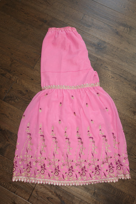 Plum & Pink Sharara Ghaghara - UK 10 / EU 36 - New - Indian Suit Company