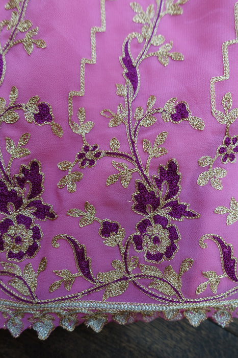 Plum & Pink Sharara Ghaghara - UK 10 / EU 36 - New - Indian Suit Company