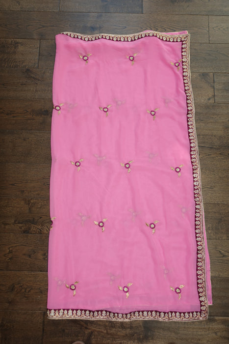 Plum & Pink Sharara Ghaghara - UK 10 / EU 36 - New - Indian Suit Company