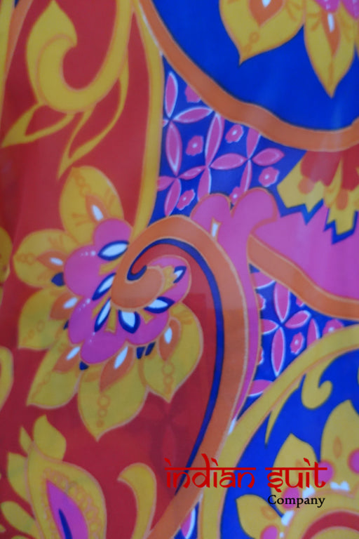 Retro Print Vintage Sari - New - Indian Suit Company