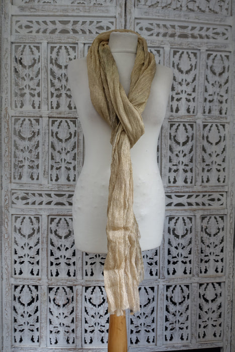 Gold Crushed Dupatta - New