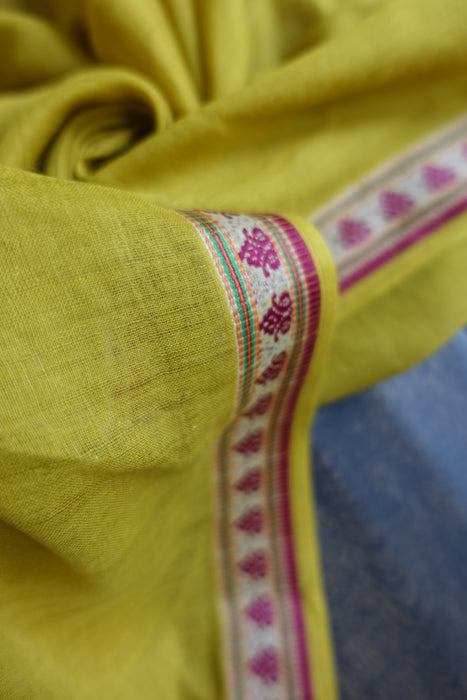 Ochre Cotton Dupatta - New