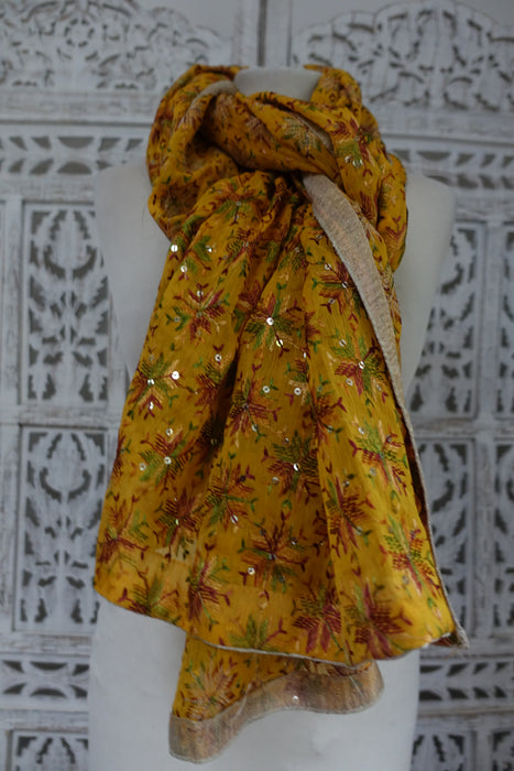 Ochre Phulkari Dupatta - New