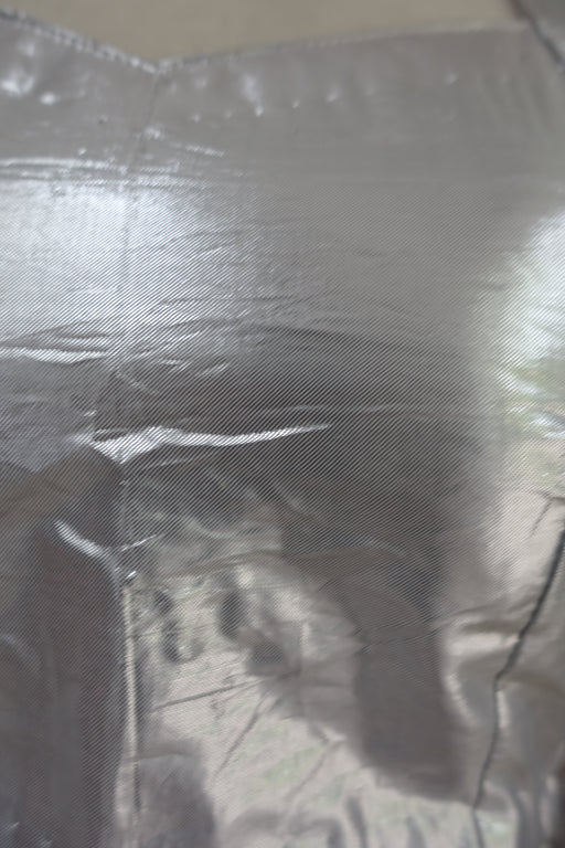 Silver Metallic Sari Choli Tunic - UK 8 / EU 34 - New - Indian Suit Company