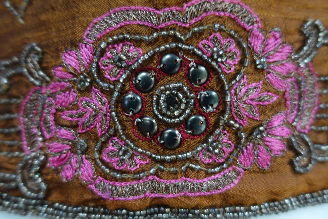 Brown Raw Silk Tunic - UK 8 / EU 34 - New - Indian Suit Company