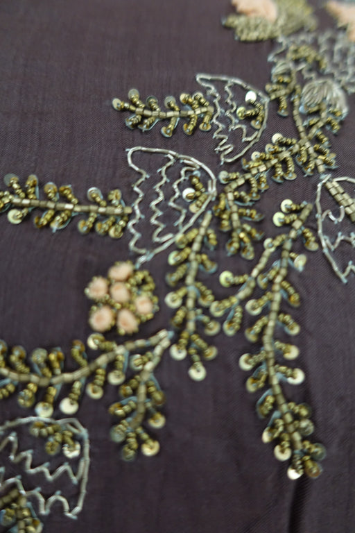 Brown Embellished Choli Blouse - UK 12 / Eu 38 - Preloved READY - Indian Suit Company