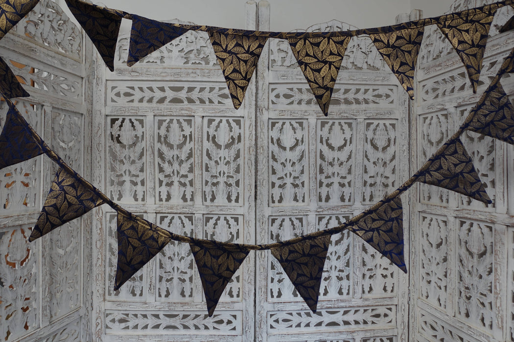 Navy & Gold Bunting - 6.1 Metres