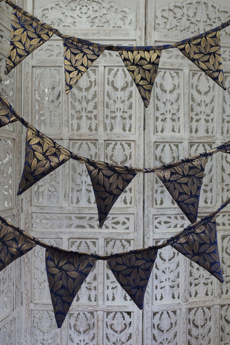 Navy & Gold Bunting - 6.1 Metres