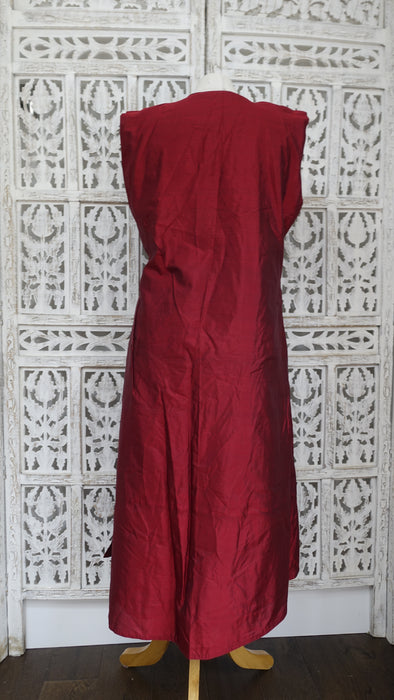 Olive Green Vintage 4Pc Lengha With Jacket - UK 16 / EU 42 - Preloved