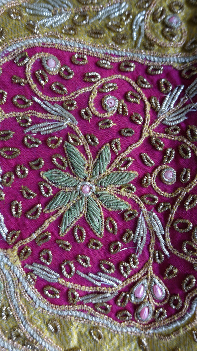 Gold Vintage Wedding Lengha - UK 22 / EU 48 - Preloved