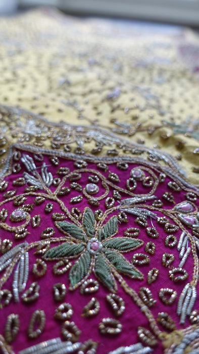 Gold Vintage Wedding Lengha - UK 22 / EU 48 - Preloved