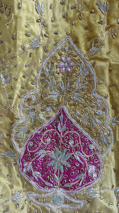 Gold Vintage Wedding Lengha - UK 22 / EU 48 - Preloved