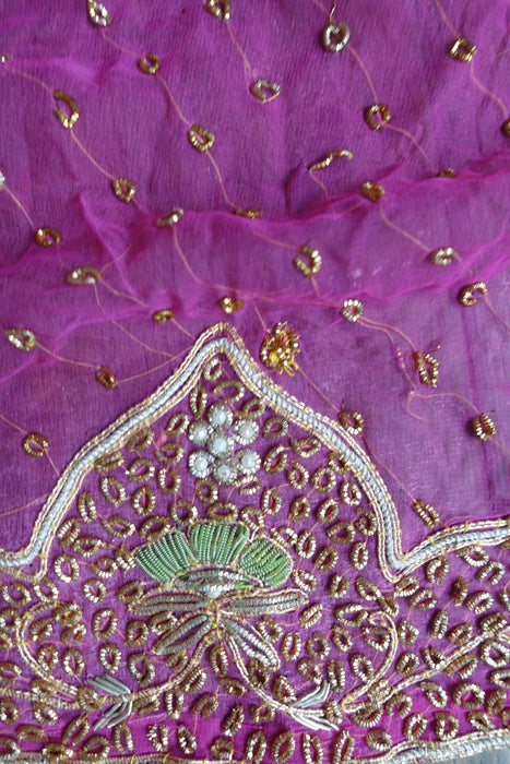 Dusky Pink Vintage Wedding Dupatta - New