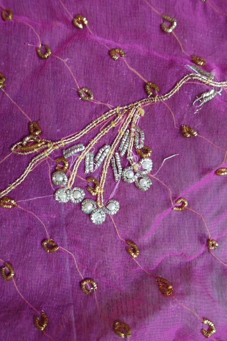 Dusky Pink Vintage Wedding Dupatta - New