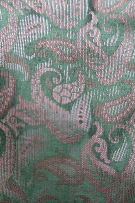 Green Cotton Silk Paisley Blend - New