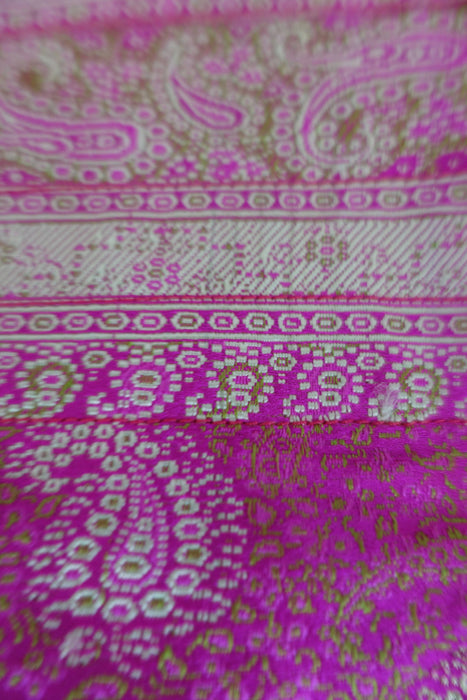 Pink Vintage Silk Brocade Bag