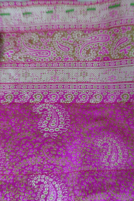 Pink Vintage Silk Brocade Bag