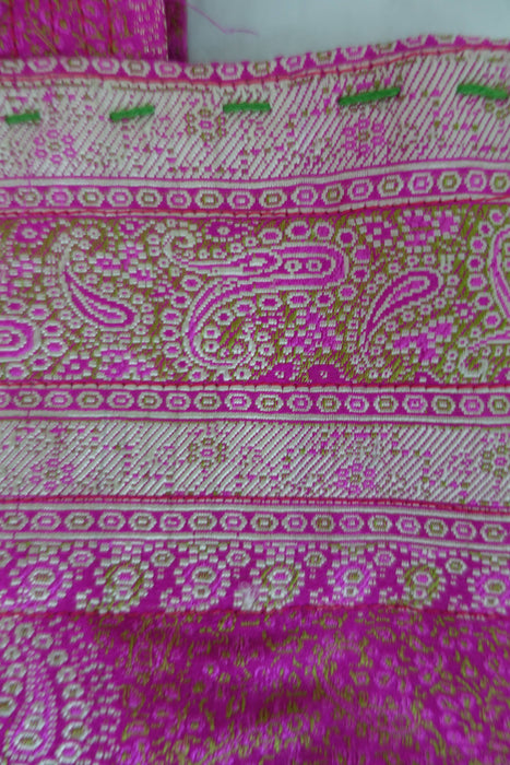 Pink Vintage Silk Brocade Bag