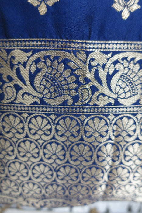 Blue Banarsi Tote Bag- New