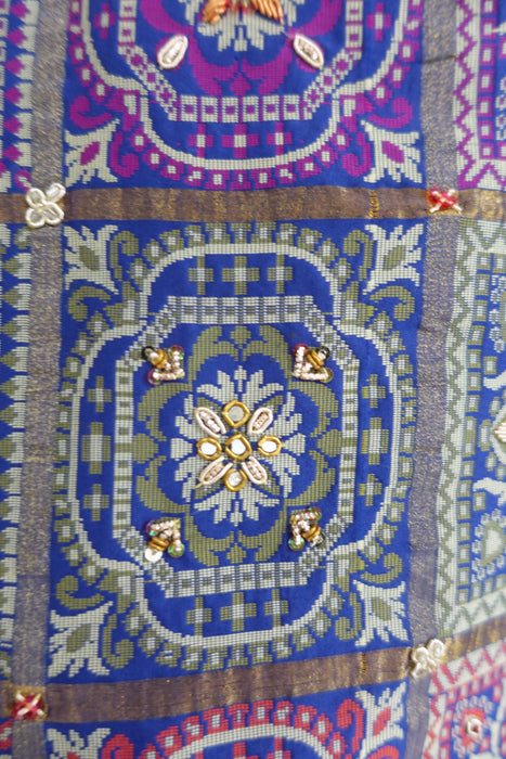 Blue Bandhani Print Tote Bag - New