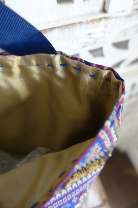 Blue Bandhani Print Tote Bag - New