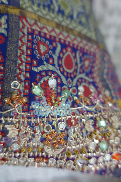 Blue Bandhani Print Tote Bag - New