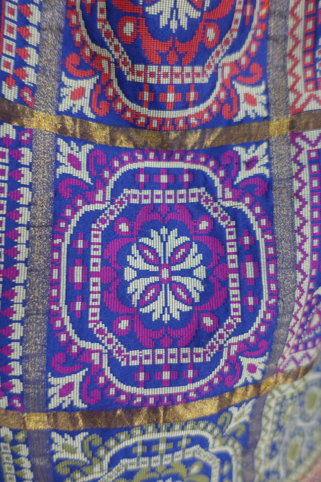 Blue Bandhani Print Tote Bag - New