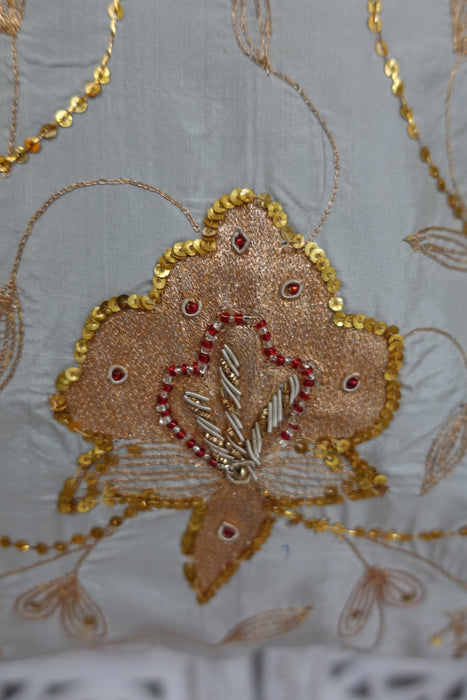 Cream Vintage Silk Tote Bag - New