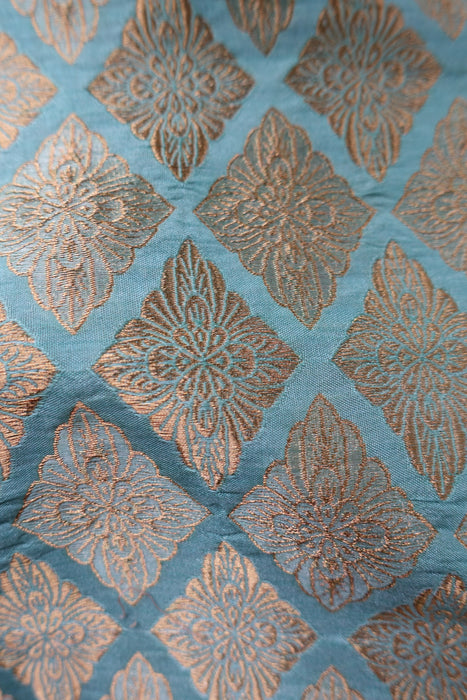 Pistachio Green Brocade Tote Bag - New