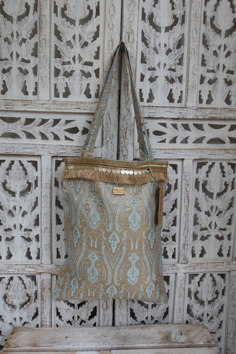 Pale Blue Tote Bag - New