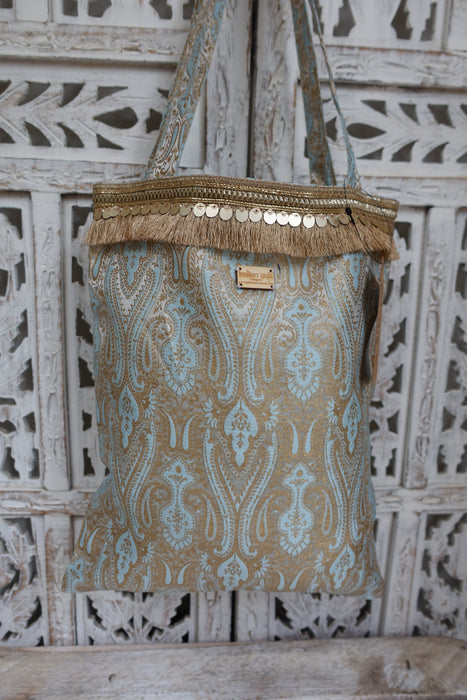 Pale Blue Tote Bag - New