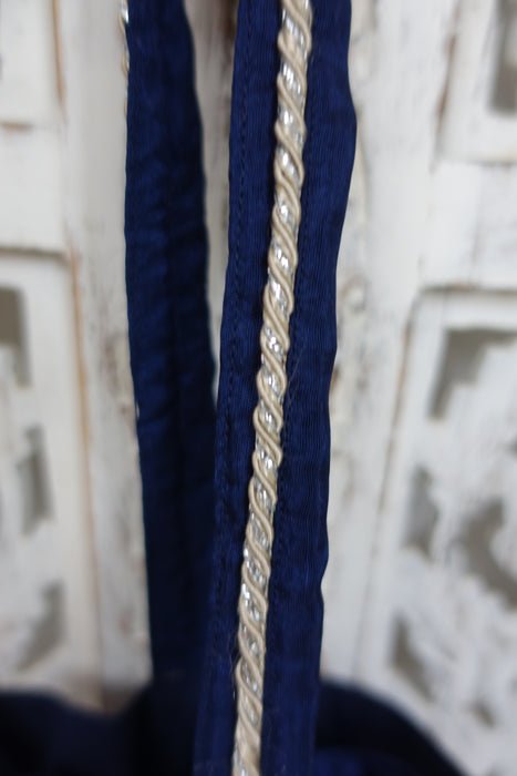 Blue Chanderi Silk Potli Bag - New