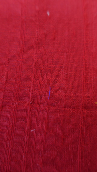 Small Red Raw Silk Effect Bag