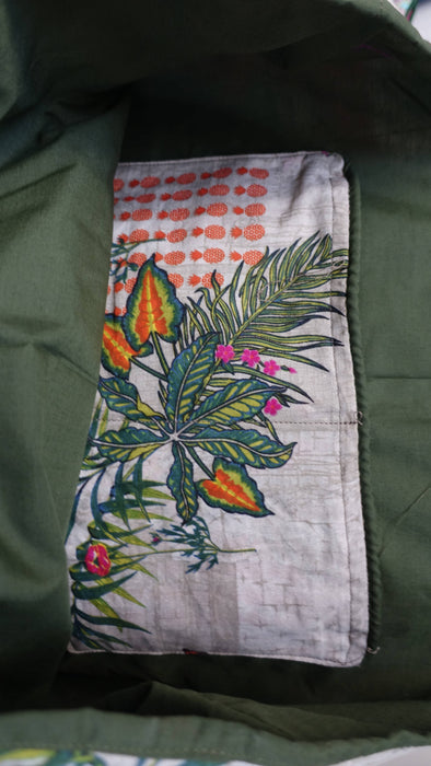 Exotic Print Cotton Tote Bag