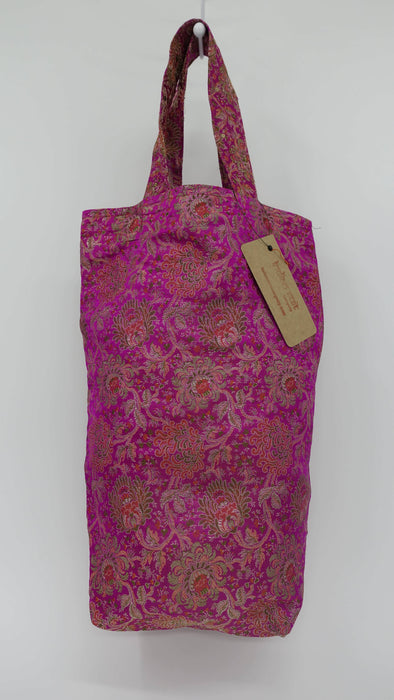 Pink Brocade With Soft Crepe Lining Gift Bag