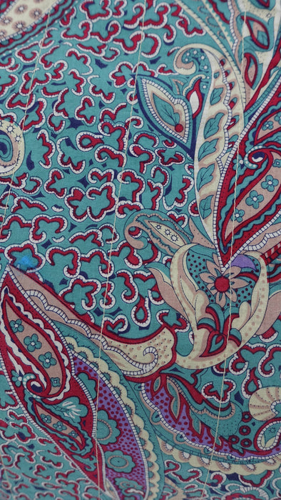 Blue Printed Cotton Extra Large Tote Bag