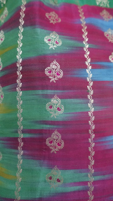 Lehriya Banarsi Brocade Tote Bag