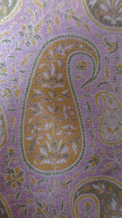 Soft Pink Paisely Silk Tote Bag