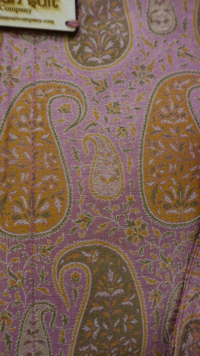 Soft Pink Paisely Silk Tote Bag
