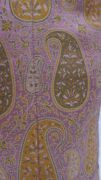 Soft Pink Paisely Silk Tote Bag