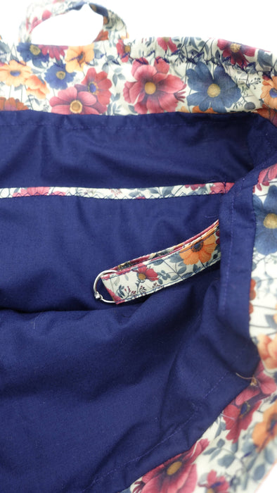 Floral Print Quilted Tote Bag