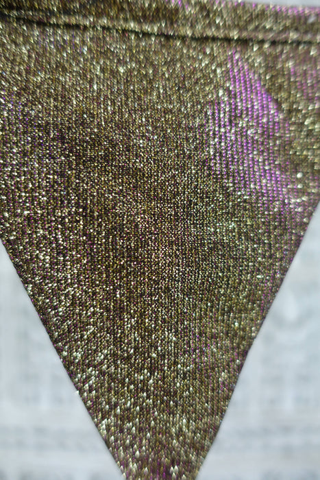Gold Glitter With Purple Tones Bunting - 3 Metres