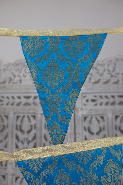 Blue And Gold Bunting - 8.5 Metres