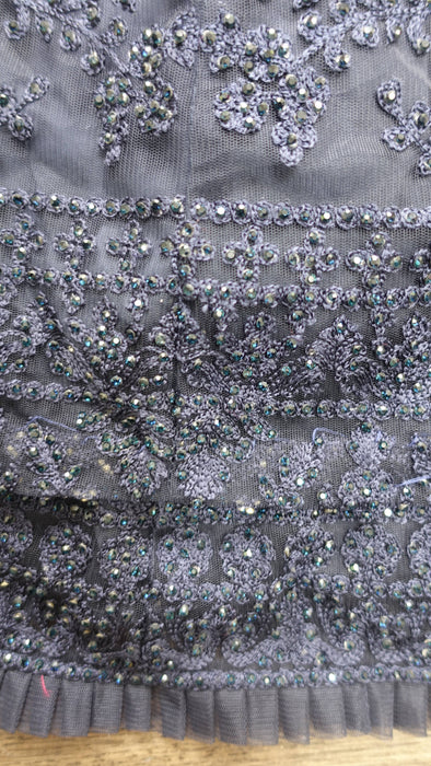Navy Blue Sparkling Stone Gown - UK 12/ EU 38 - Preloved
