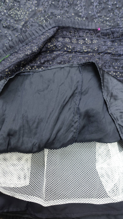 Navy Blue Sparkling Stone Gown - UK 12/ EU 38 - Preloved